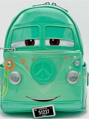 Loungefly Mint Green Hippie Van Mini Backpack